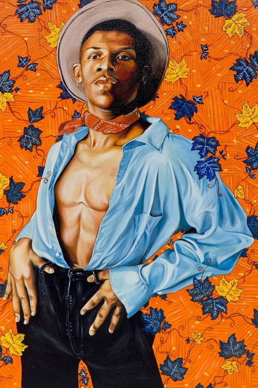 Phillips New Now Art Auction Lil Nas X Otis Kwame Kye Quaicoe 'Old Town Boy' Portrait Artworks Matthew Wong Amoako Boafo KAWS Robert Motherwell Richard Prince Vivian Springford Emerging Talent Blue Chips