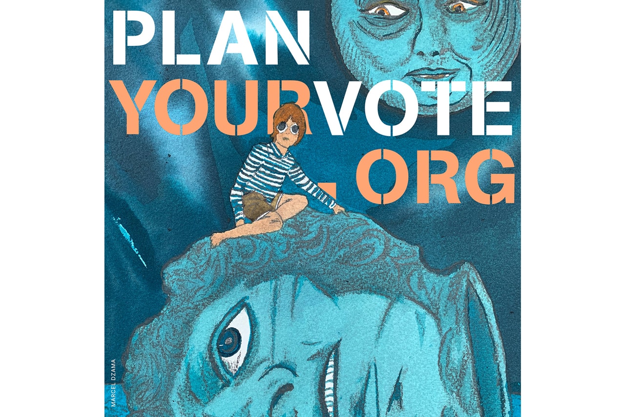 Plan Your Vote Art Initiative Free Advocacy Images hank willis thomas marilyn minter robert longo photographs free library Wangechi Mutu Calida Garcia Rawles