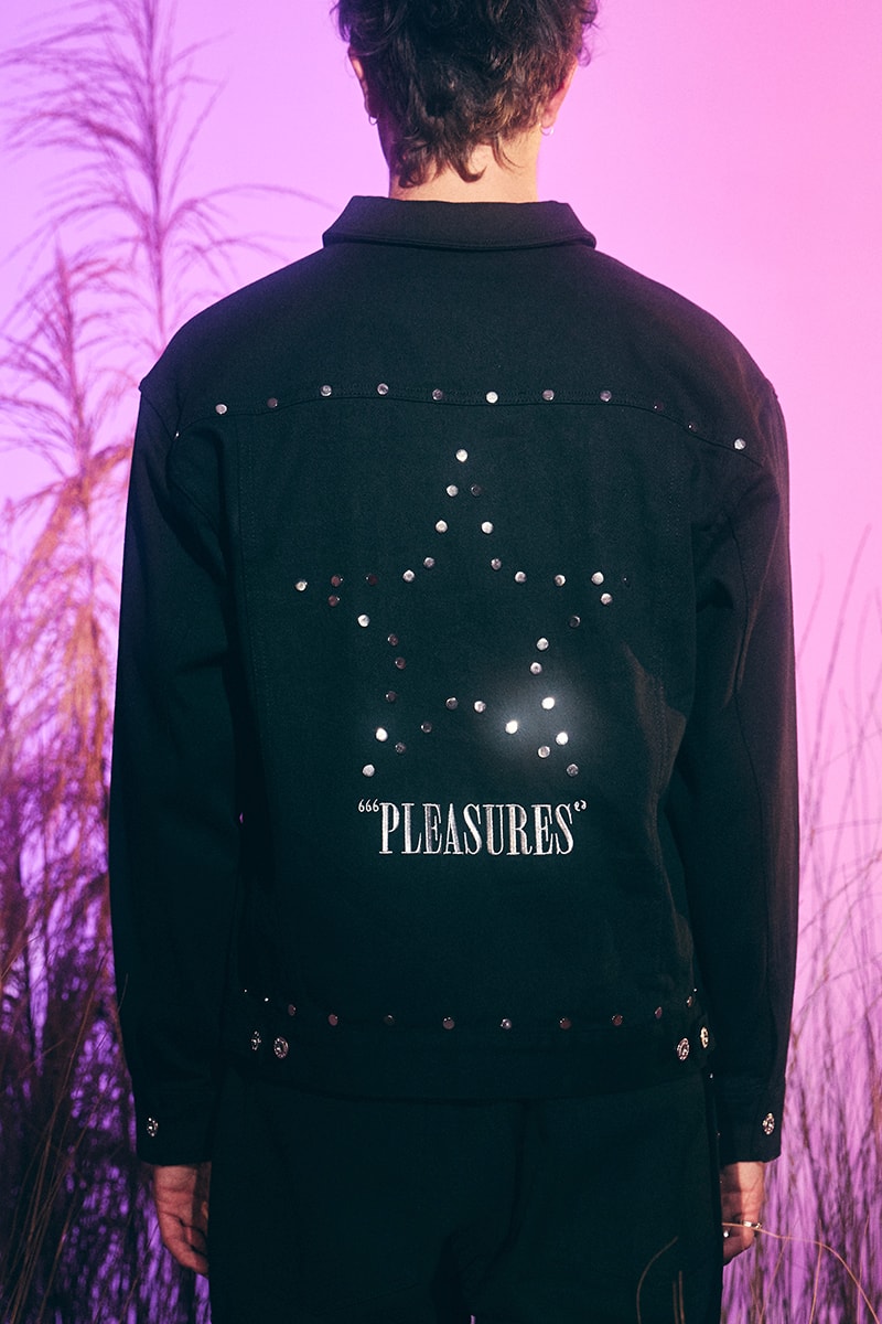 PLEASURES Fall Winter 2020 Collection Lookbook Release Jacket Bag Hat Hoodie Pants Pawel Jaszczuk Mossy Oak Crocs Taikan