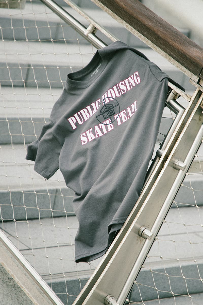 Public Housing Skate Team HBX Exclusive Capsule Release T shirt Helicopter Virgil Abloh