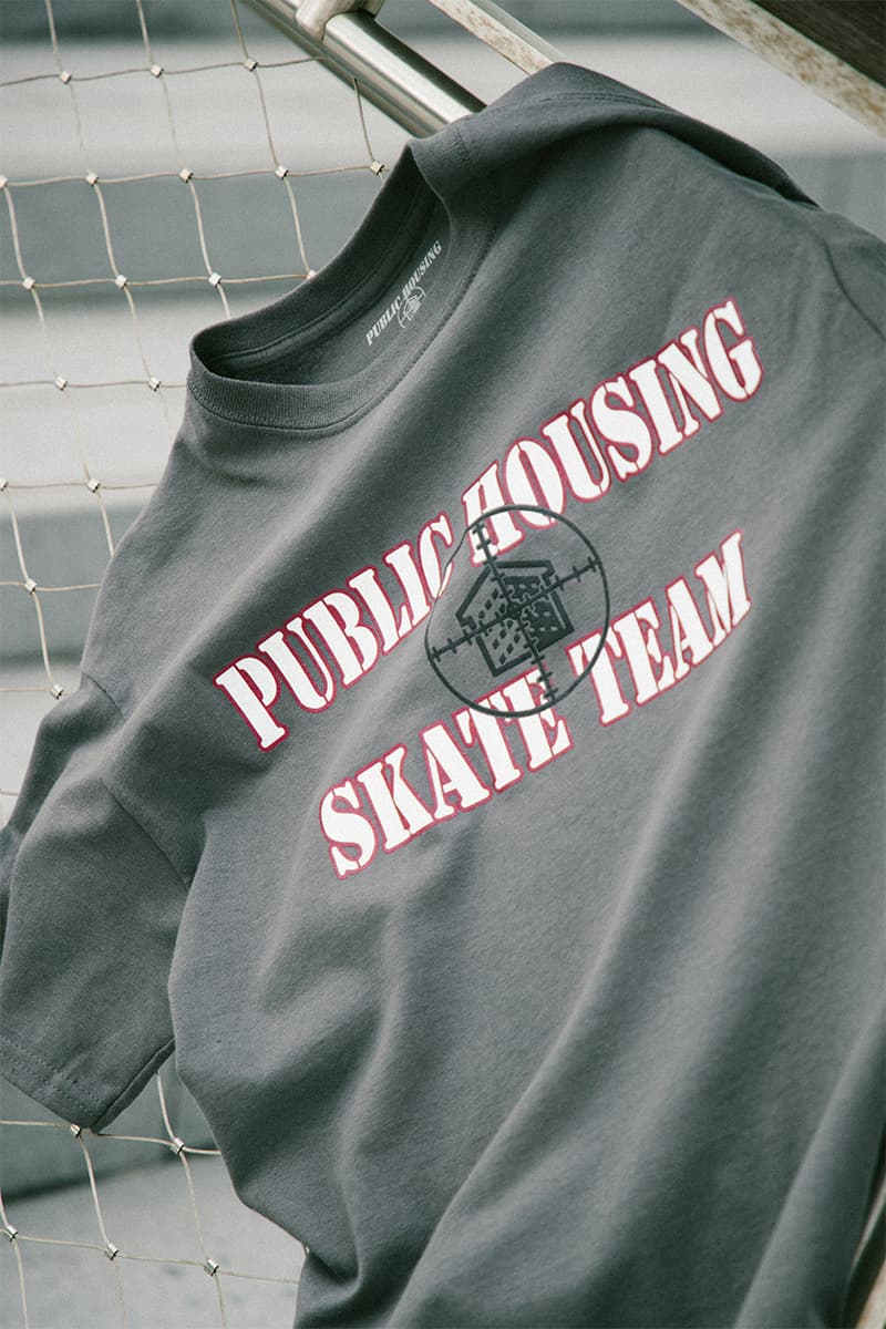 Public Housing Skate Team HBX Exclusive Capsule Release T shirt Helicopter Virgil Abloh