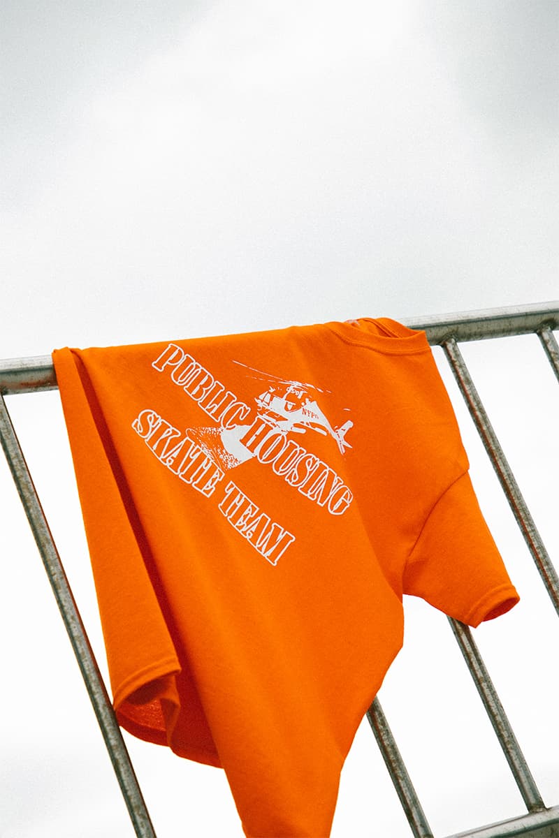 Public Housing Skate Team HBX Exclusive Capsule Release T shirt Helicopter Virgil Abloh
