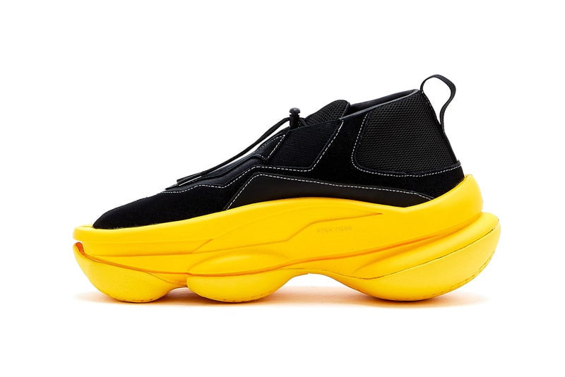 Pyer Moss Sculpt Sneaker First In-House Design Footwear Shoe Drop Release Date Kerby Jean-Raymond Black Yellow Avant Garde Designer