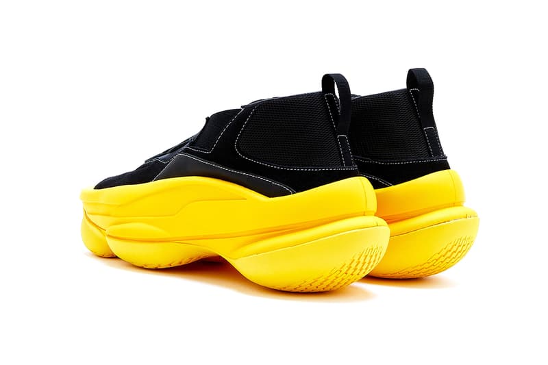 Pyer Moss Sculpt Sneaker First In-House Design Footwear Shoe Drop Release Date Kerby Jean-Raymond Black Yellow Avant Garde Designer