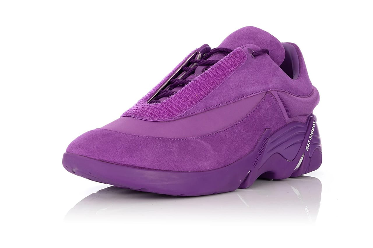 raf simons purple shoes