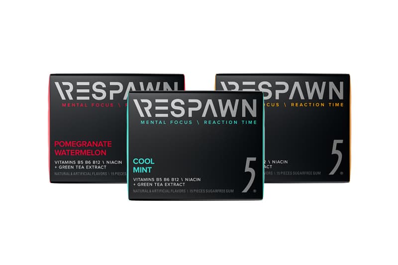 razer respawn mental enhancement performance reaction time focus chewing gum 5 wrigley esports