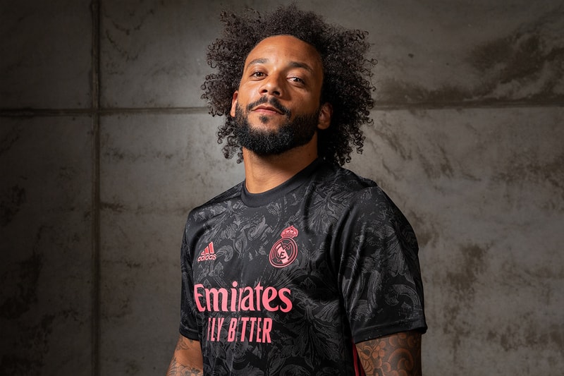 Real Madrid 2020 2021 third kit release information black grey art inspired release