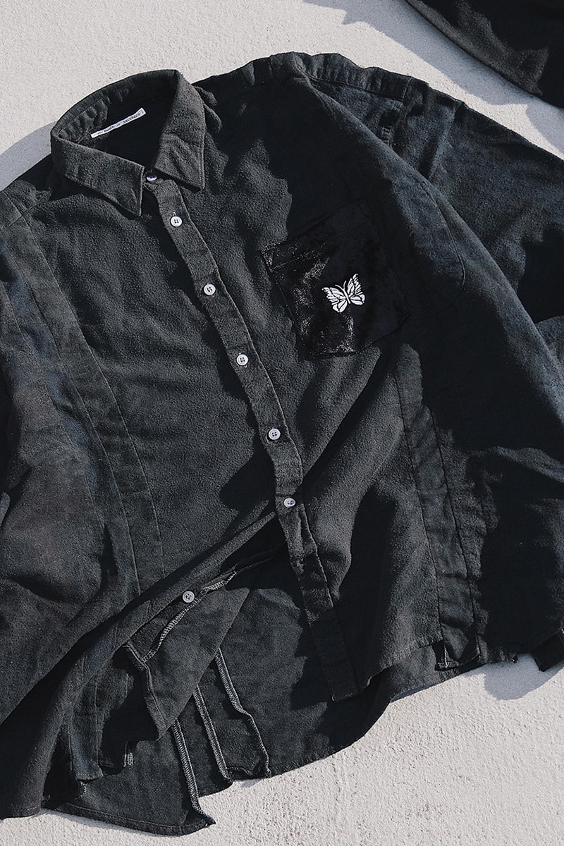 Rebuild by Needles 7 Cuts Flannel Shirt NUBIAN Exclusive Release Info Black papillon 