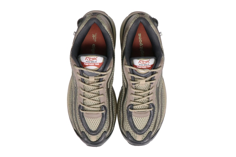 Reebok Pump Paris Boulder Brown shady gray khaki fy3033 fy3034 the blues menswear streetwear spring summer 2020 collection ss20 kicks shoes footwear runners trainers