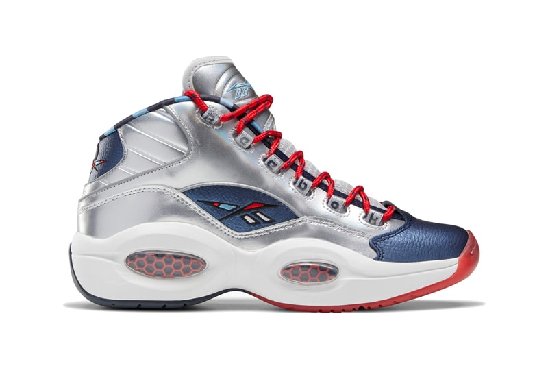 allen iverson james harden reebok question mid crossed up step back matte silver blue cadet primal red FZ1366 official release date info photos price store list buying guide