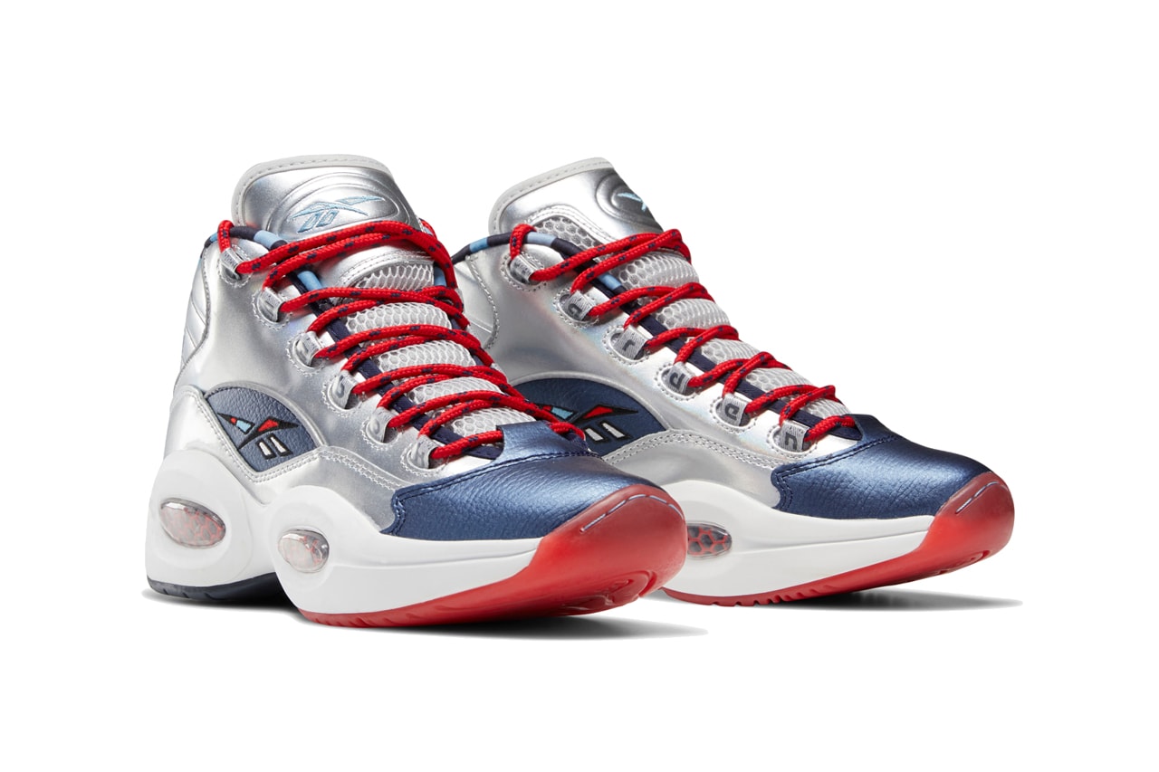 allen iverson james harden reebok question mid crossed up step back matte silver blue cadet primal red FZ1366 official release date info photos price store list buying guide