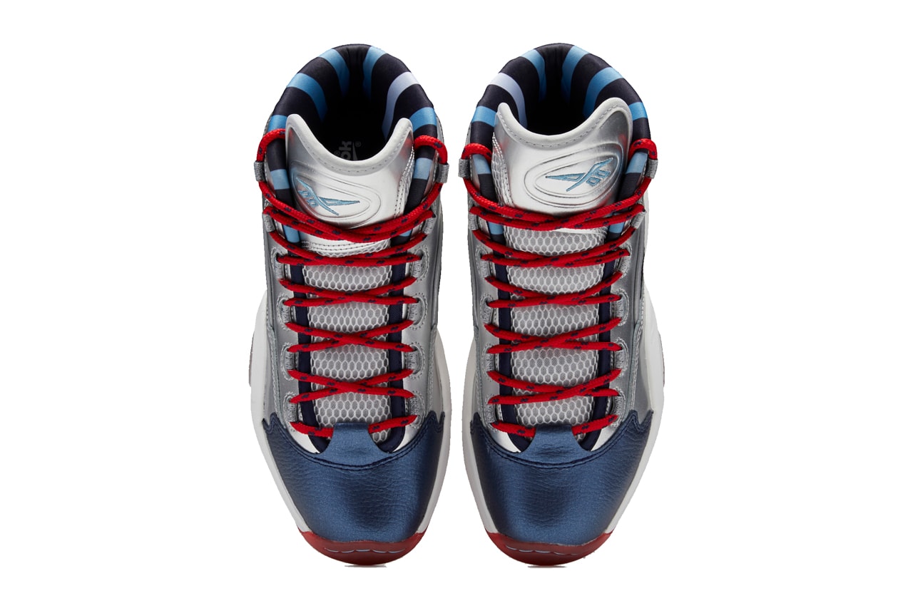 allen iverson james harden reebok question mid crossed up step back matte silver blue cadet primal red FZ1366 official release date info photos price store list buying guide