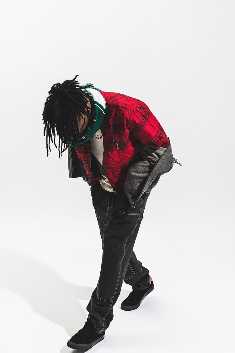 Reese Cooper Fall Winter 2020 "If A Tree Falls" Collection FW20 HBX Shop Now Garments Menswear Technical Hiking Americana Prints Vintage T Shirts Sherpa Jacket Fleece Bandana Work Jackets