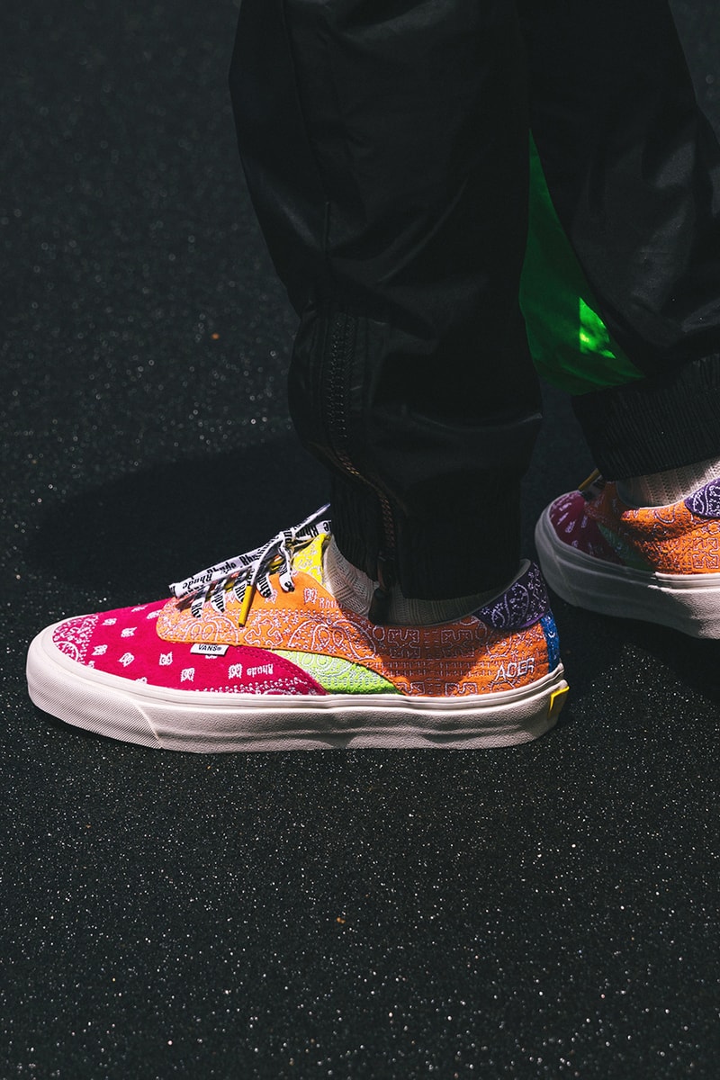 RHUDE x Vans Diamo Acer Ni Bandanan Embroidery Colorways Release Information First Look Exclusive HBX Drop Date Rhuigi Villaseñor Suede Canvas