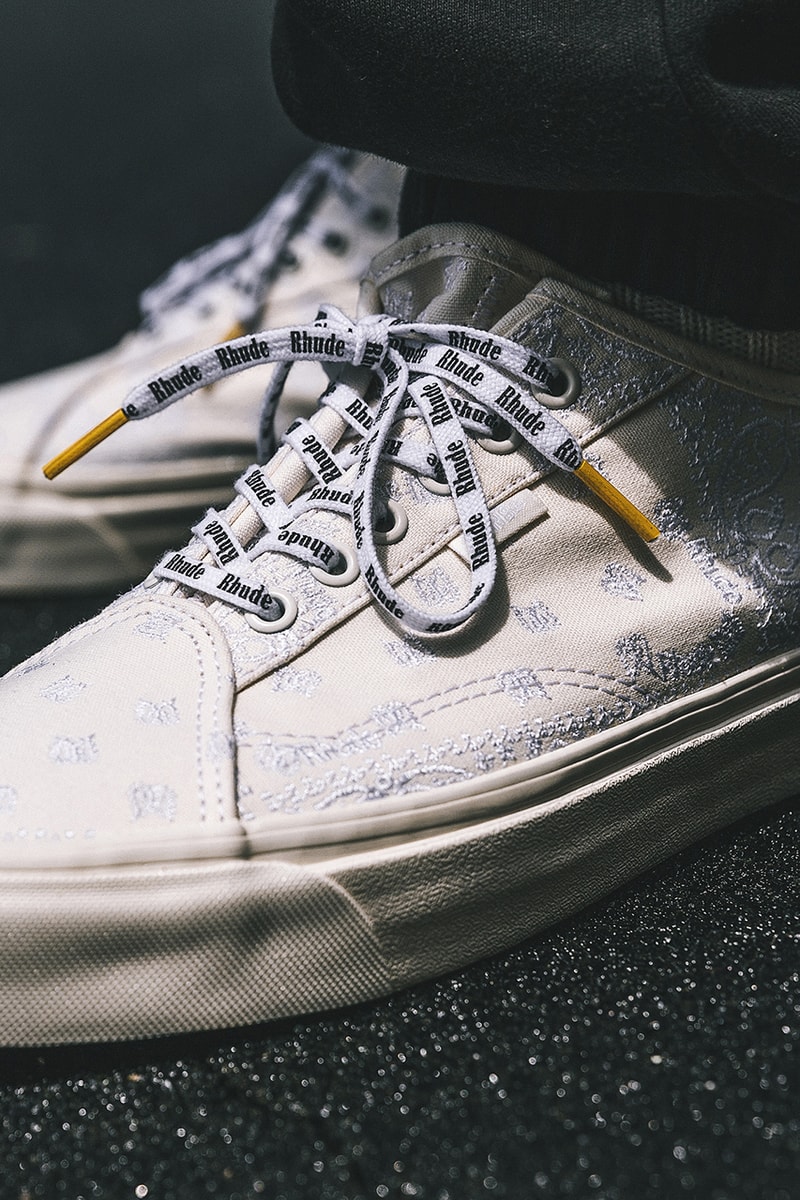 RHUDE x Vans Diamo Acer Ni Bandanan Embroidery Colorways Release Information First Look Exclusive HBX Drop Date Rhuigi Villaseñor Suede Canvas