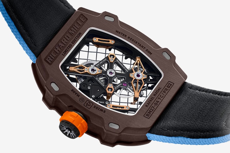 Richard Mille's Rafael Nadal RM 27-04 Tourbillon Sees a Tennis Racket Dial luxury Tennis sports elegant Audemars Piguet RM Swiss watchmaking 
