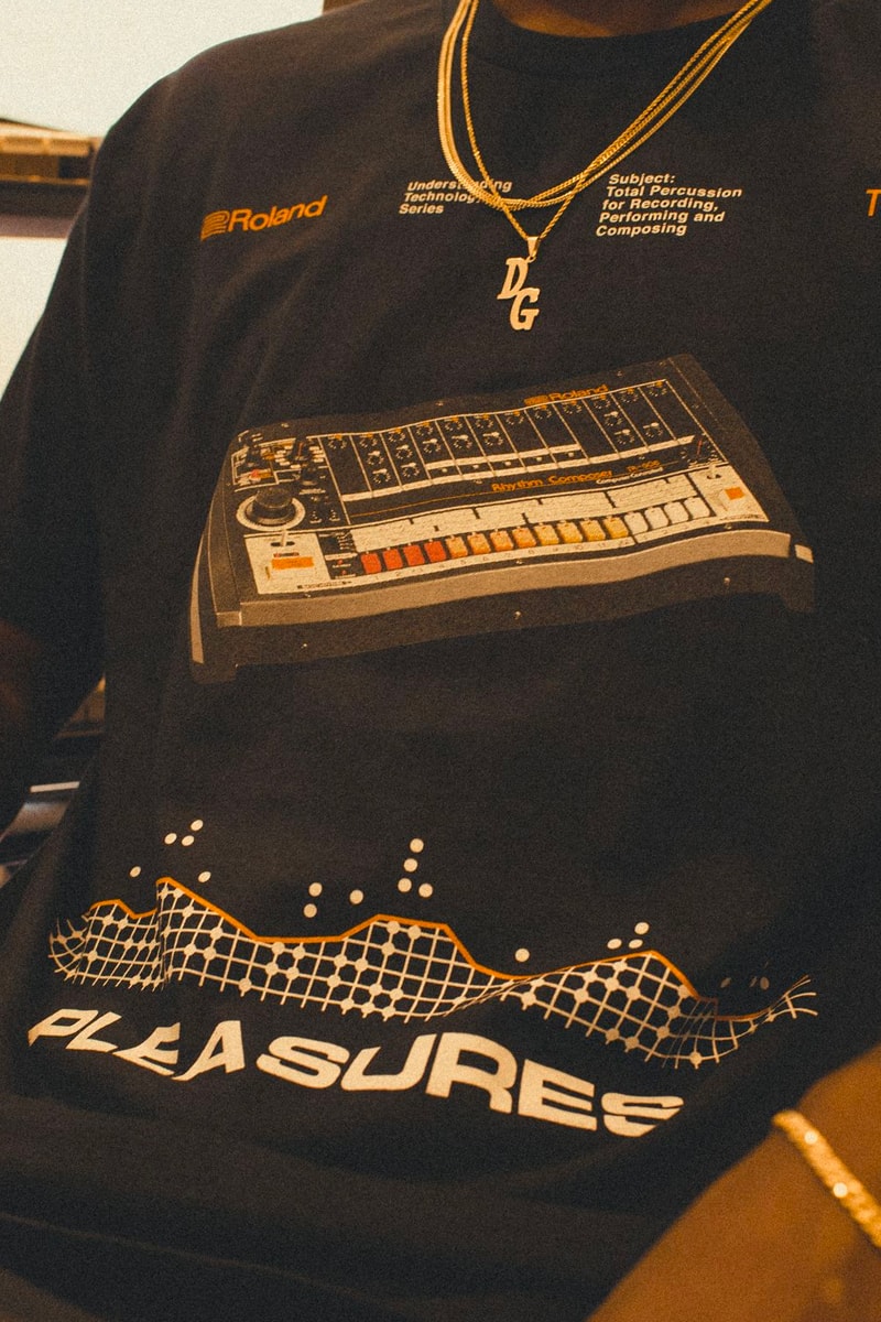 Roland PLEASURES Capsule 40th anniversary Tr-808 Release T-shirt Info Date Buy Price black white