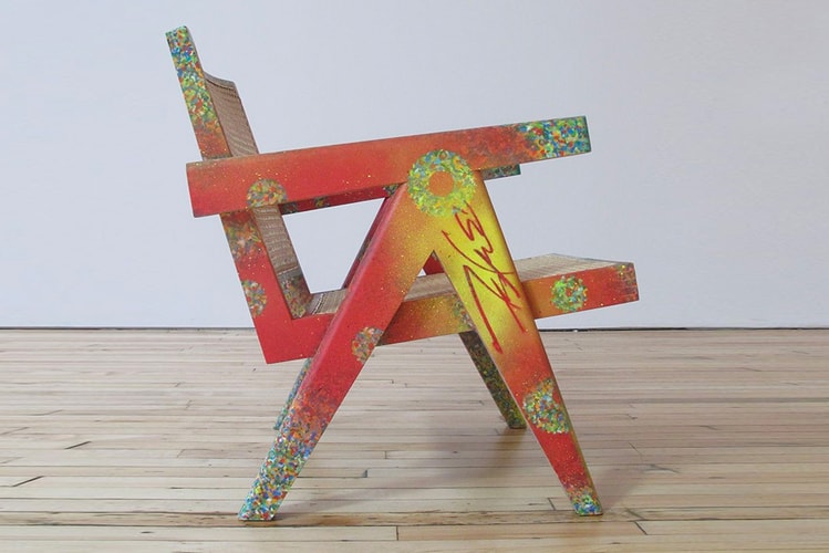 READYMADE and Futura Laboratories Crafts Chair from Melted Plastic Bottle Lids