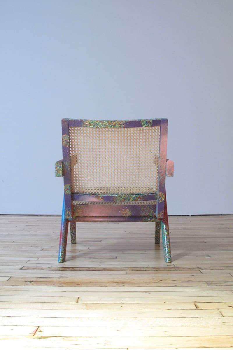 READYMADE and Futura Laboratories Crafts Chair from Plastic Bottle Lids furniture Saint Michael home