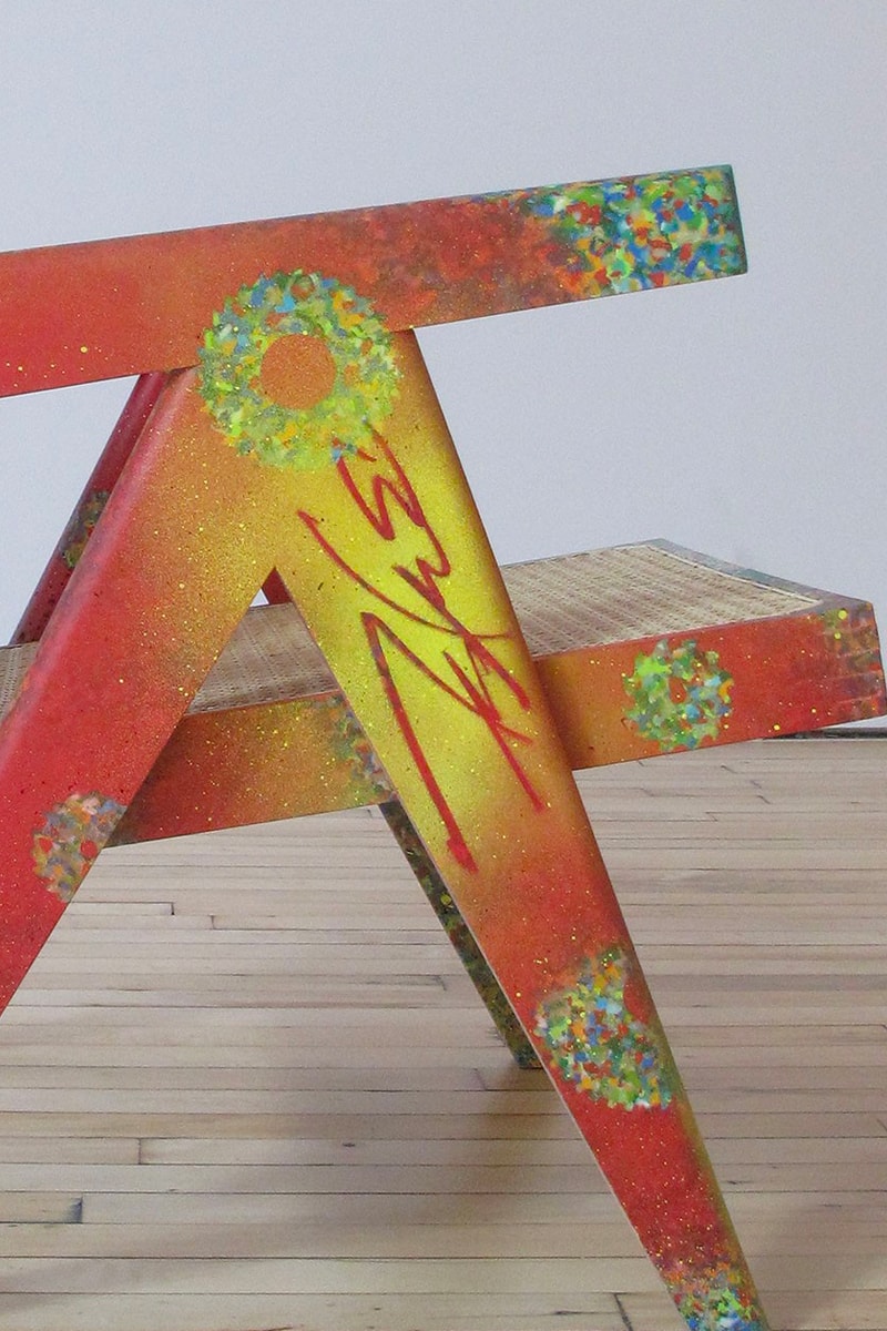 READYMADE and Futura Laboratories Crafts Chair from Plastic Bottle Lids furniture Saint Michael home 