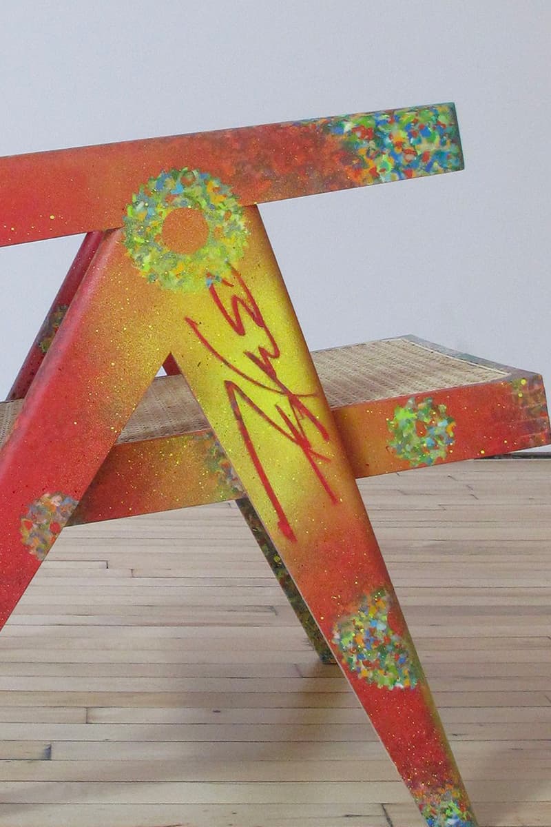 READYMADE and Futura Laboratories Crafts Chair from Plastic Bottle Lids furniture Saint Michael home