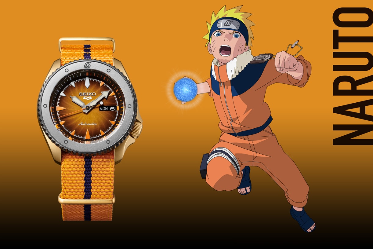 seiko 5  sports SRPF70 SRPF75 SRPF73 SRPF69 SRPF71 SRPF65 SRPF67 naruto boruto sarada sasuke gara gaara rock lee shikamaru collaboration collection watches release date info buy 6500 limited edition