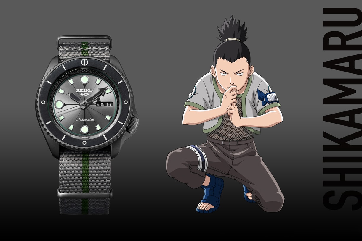 seiko 5  sports SRPF70 SRPF75 SRPF73 SRPF69 SRPF71 SRPF65 SRPF67 naruto boruto sarada sasuke gara gaara rock lee shikamaru collaboration collection watches release date info buy 6500 limited edition