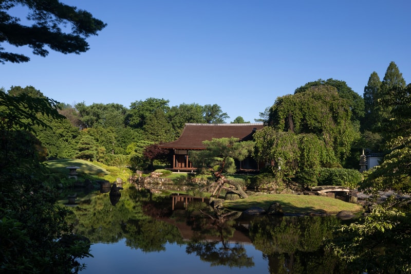 shofuso japanese house and garden exhibition mid century modern design architecture art murals installations textiles