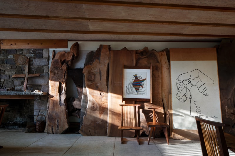 shofuso japanese house and garden exhibition mid century modern design architecture art murals installations textiles