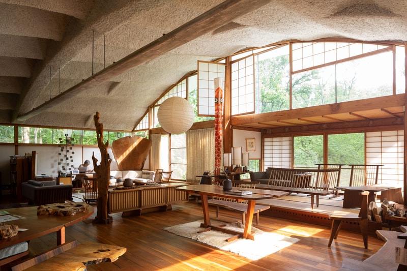 shofuso japanese house and garden exhibition mid century modern design architecture art murals installations textiles