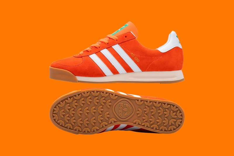 size? x adidas Originals AS 520 Sneaker Collaboration Limited-Edition Colorway Release Information Marco van Basten European Championship 1988 Euros Pack Trefoil Gum Orange White Three Stripes