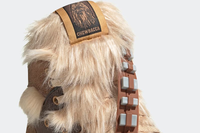 'Star Wars' x adidas Originals Rivalry Hi "Chewbacca" "Raw Desert / Mesa / Chalk White" FX9290 Disney Sneaker Collaboration Release Information Drop Date Three Stripes Fur Hair Furry Wookiee