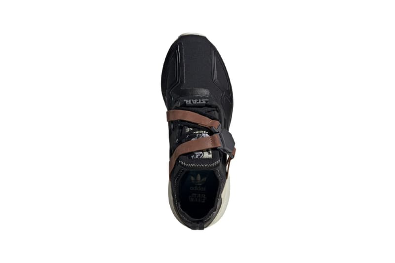 'Star Wars' adidas ZX 2K BOOST "Han Solo" "Core Black/Sand" Release Information First Closer Look Shoe Sneaker Drop Date Three Stripes