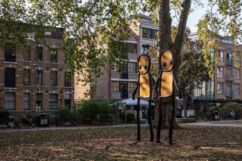 stik holding hands public sculpture london united kingdom artworks