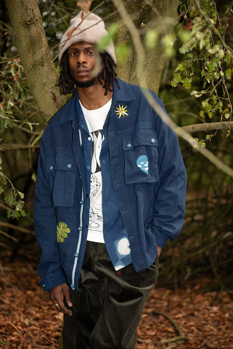 story mfg helix jacket garbstore release information navy blue embroidery