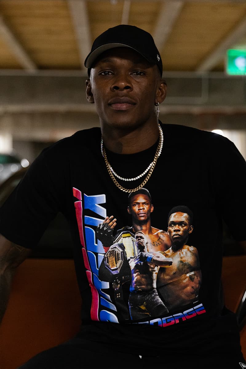 StreetX Engage Capsule Israel Adesanya UFC 253 Release t shirt shorts gloves