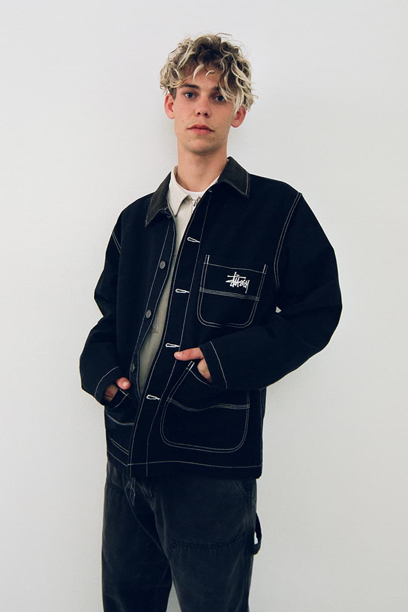 Stussy Fall 2020 Lookbook menswear streetwear collection jackets shirts t shirts graphics sweaters knitwear pants trousers