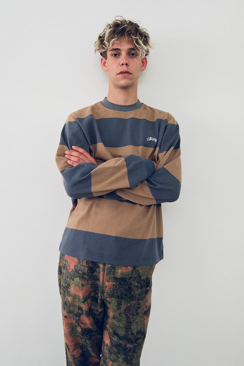 Stussy Fall 2020 Lookbook menswear streetwear collection jackets shirts t shirts graphics sweaters knitwear pants trousers