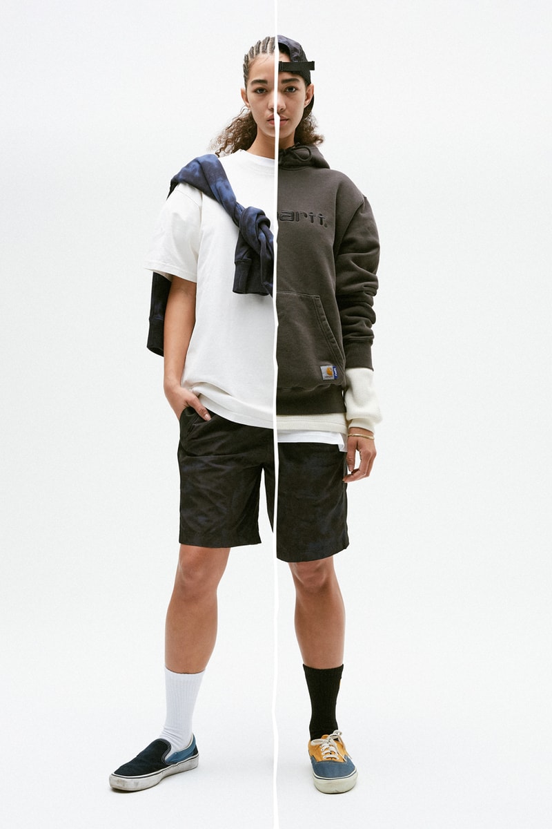 SUPPLY x Carhartt WIP Fall/Winter 2020 Lookbook Collection Capsule Australian Retailer Shawn Yates Hoodies Five Panel Caps Hats Windbreaker Trail Short Reversible Shopper Bag