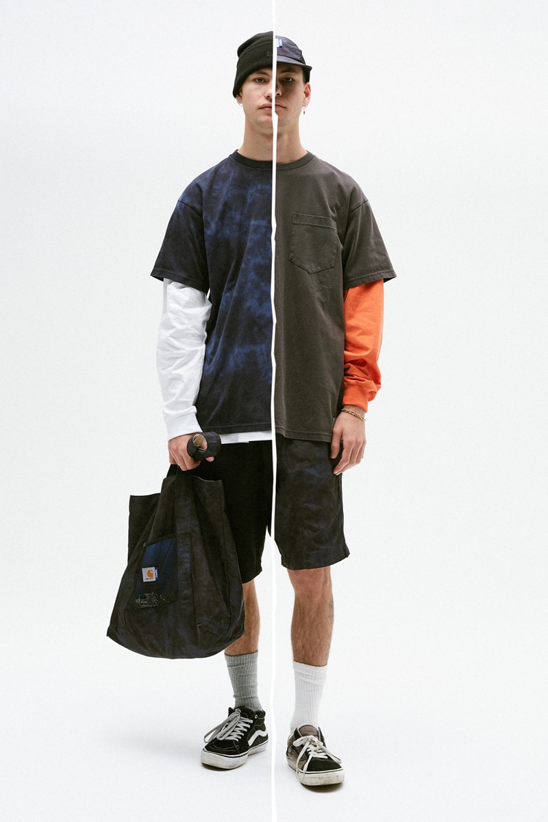 SUPPLY x Carhartt WIP Fall/Winter 2020 Lookbook Collection Capsule Australian Retailer Shawn Yates Hoodies Five Panel Caps Hats Windbreaker Trail Short Reversible Shopper Bag