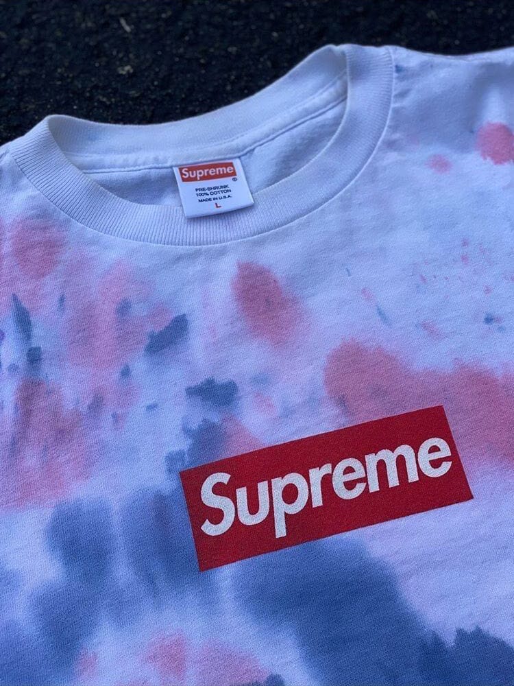 supreme tie dye tee