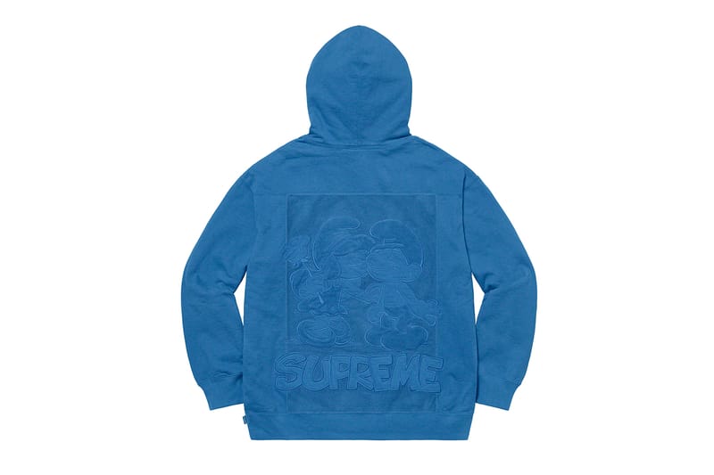 supreme smurf hoodie