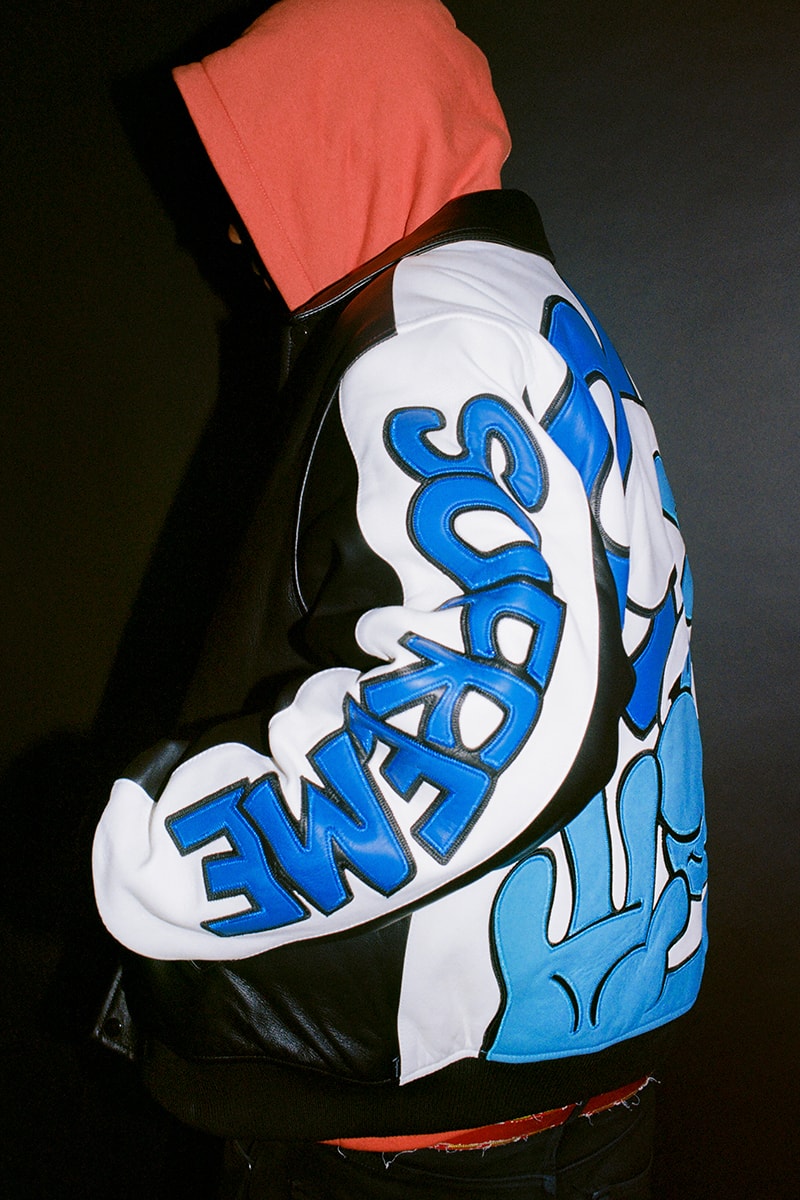 Supreme The Smurfs Fall Winter 2020 Collection Release Info Buy Price Date Leather Jacket GORE-TEX Shell Denim Trucker Sweater Hooded Pant Jeans T-Shirt Skateboard Beanie