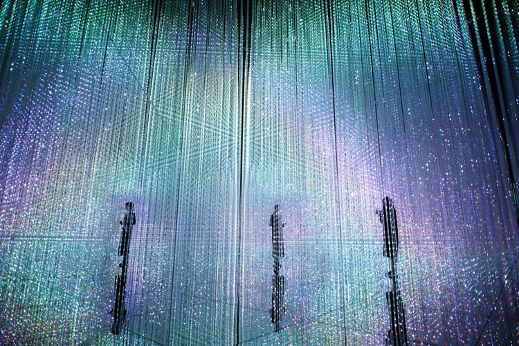 Immerse Yourself in teamLab's Three-Dimensional Light Shower