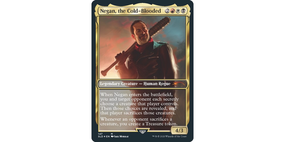 the walking dead cards mtg Secret Lair Magic The Gathering Set : Toys & Games Eugene Porter Secret Lair x The Walking