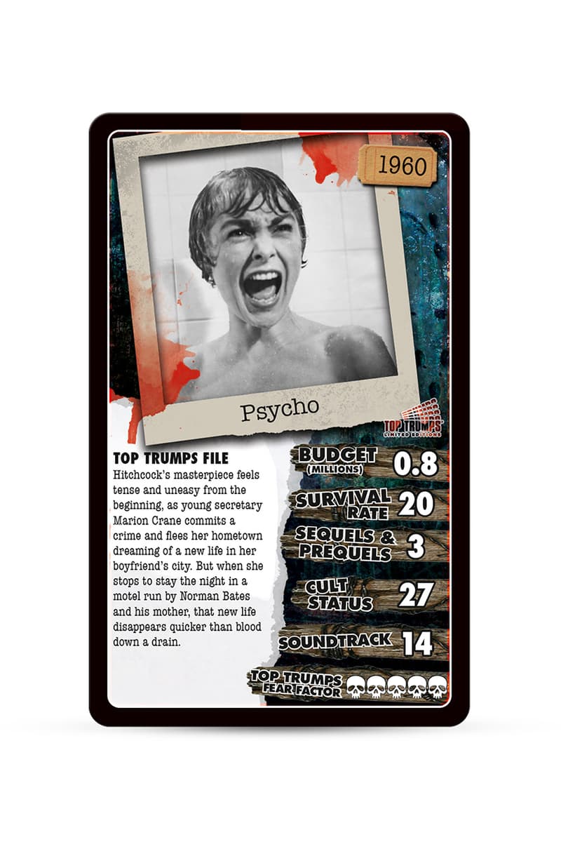 top trumps halloween version scary fix top 30 exorcist physco nightmare on elm street release information amazon