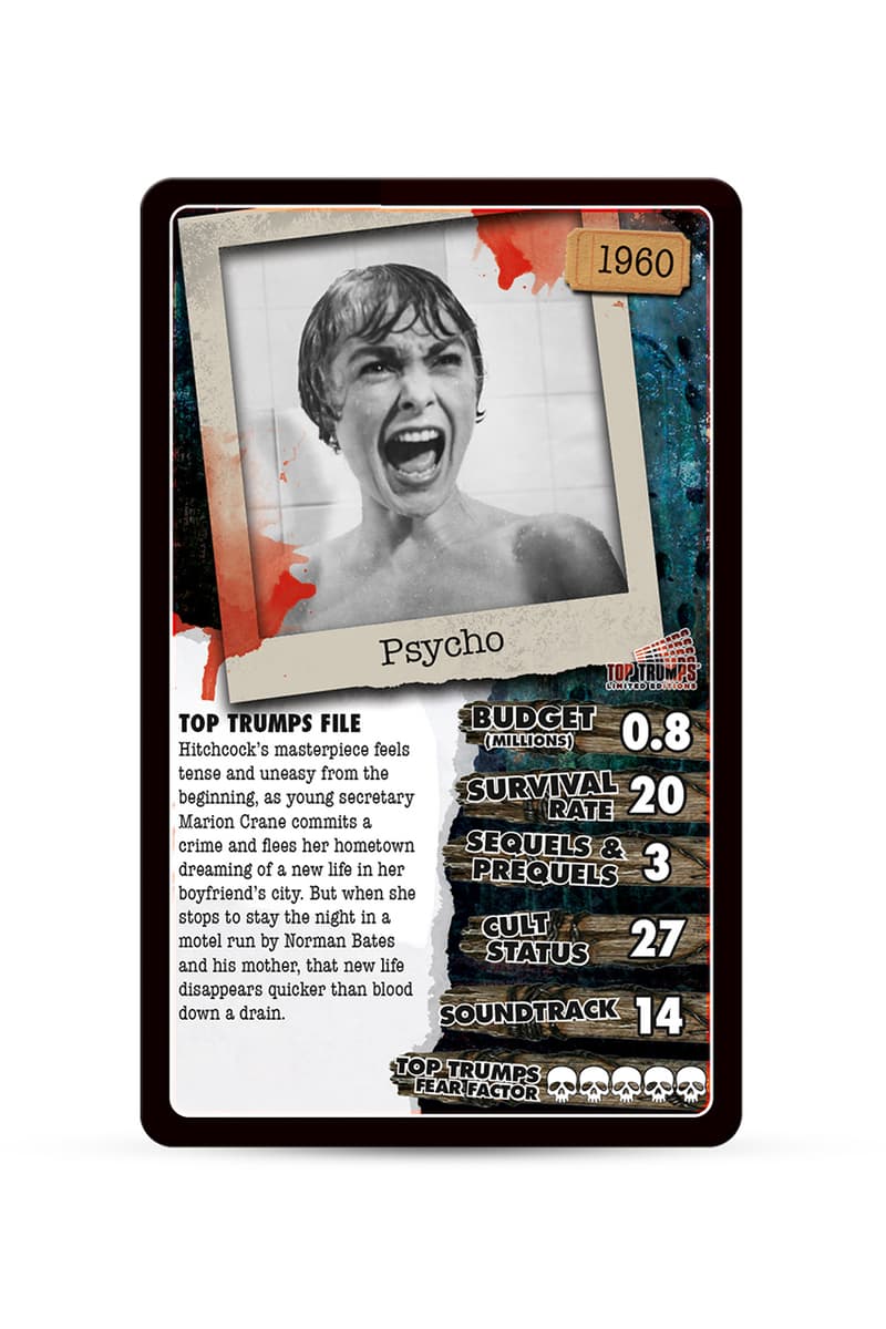 top trumps halloween version scary fix top 30 exorcist physco nightmare on elm street release information amazon