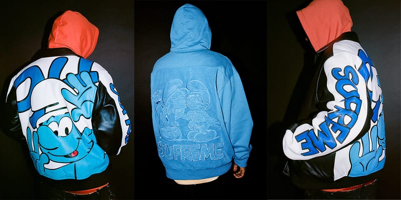 supreme smurf jumper