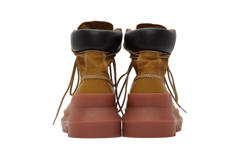 UNDERCOVER Paneled Boots Beige Black Pink Green Jun Takahashi Ankle Bootie Leather Suede Raised Seams Chunky Angled Sole Unit Tactile Japanese Utility