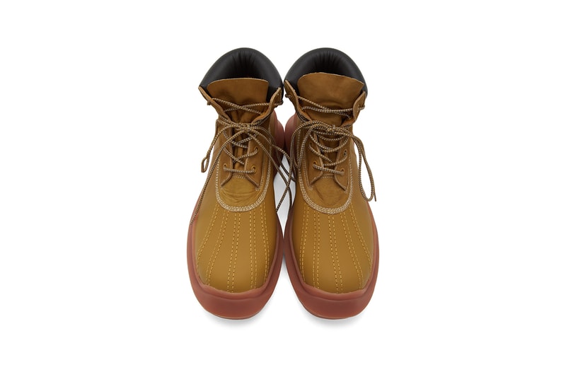 UNDERCOVER Paneled Boots Beige Black Pink Green Jun Takahashi Ankle Bootie Leather Suede Raised Seams Chunky Angled Sole Unit Tactile Japanese Utility 